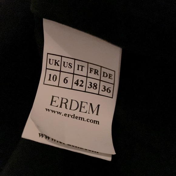 Erdem Printed Floral Jacquard Gaby Fit N Flare Dress w Pockets - Picture 12 of 15